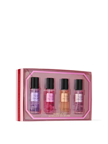 Victoria's Secret Fragrance Mist Collection 4 Piece Mini Mist Gift Set: Love Spell, Pure Seduction, Bare Vanilla, & Velvet Petals