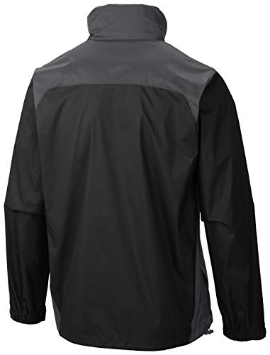 Columbia Men's Glennaker Lake Rain Jacket, Black/Grill, Large