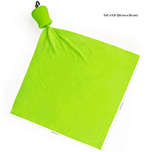 Travelon Set of 2 On-The-Go Cloths-Lime, One Size