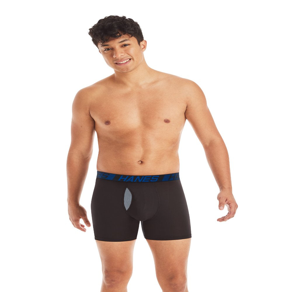 Hanes X-Temp Total Support Pouch Men's Boxer Briefs, Anti-Chafing Underwear, 3-Pack