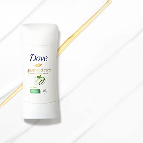 Dove Advanced Care Antiperspirant Cool Essentials 4 Count Deodorant for Women For 48 Hour Protection And Soft And Comfortable Underarms 2.6 oz