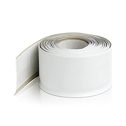 PRO FLEX White Vinyl Wall Base 4 inch X 20 ft - Wall Base Trim with Super Strong Peel and Stick Adhesive Back - Flexible Self Stick Vinyl Wall Base - Easy Install Vinyl Floor Base with Toe