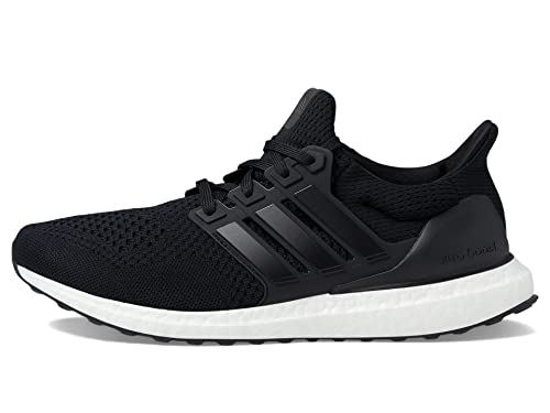 adidas Men's Ultraboost 1.0 Running Shoe, Black/White/Beam Green, 10.5