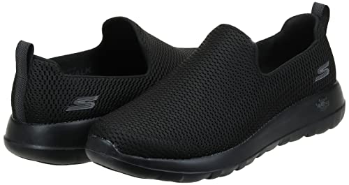 Skechers mens Go Max-athletic Air Mesh Slip on Walking Shoe, Black, 10.5 US, 54600-BBK