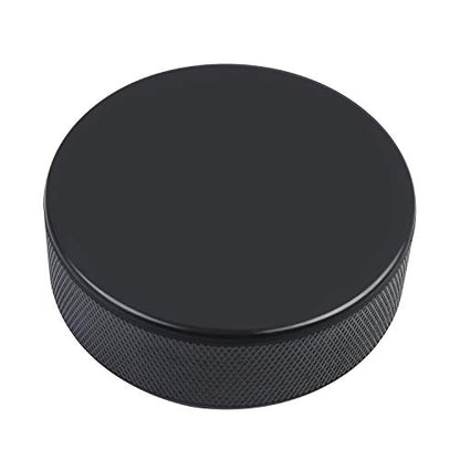 Golden Sport Ice Hockey Pucks, 12pcs, Official Regulation, for Practicing and Classic Training, Diameter 3", Thickness 1", 6oz, Black