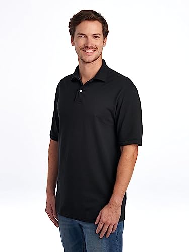 Jerzees Men's SpotShield Stain Resistant Polo Shirts (Short & Long Sleeve)