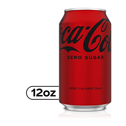 Coke Zero Sugar Cola Soda, 12 oz, 24 Pack (Package May Vary)