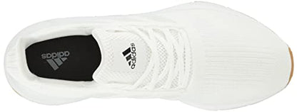 adidas Men's Swift Run Sneaker, White/White/Core Black, 10.5