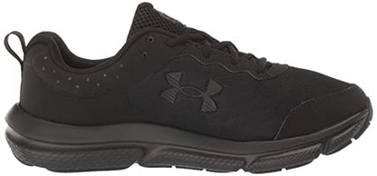 Under Armour Men's Charged Assert 10 Running Shoe, (002) Black/Black/Black, 13 X-Wide