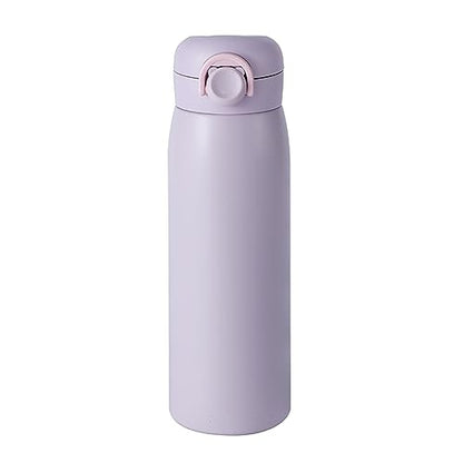 Jocoiot 17 oz Water Bottle Stainless Steel Thermos - Insulated Vacuum, Leak Proof, Keeps Drinks Hot/Cold - Ideal for Coffee, beverage, Water - Purple