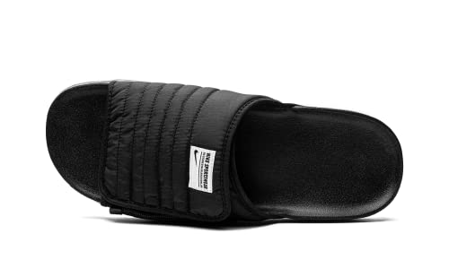 Nike mens Asuna 2 Slides Slippers, Black/Dark Grey/White/Black, 8