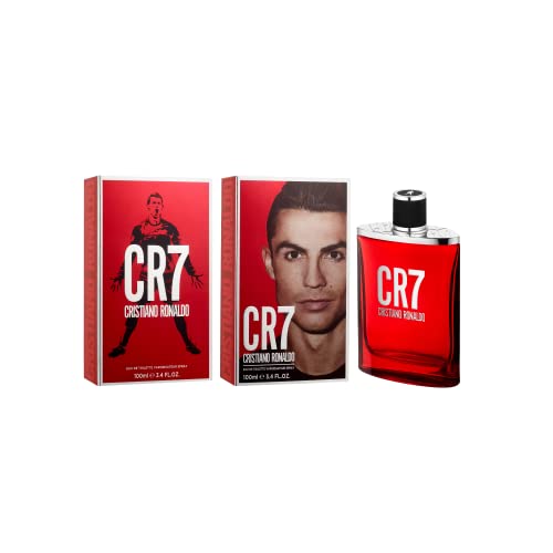 CR7 Cristiano Ronaldo - Eau De Toilette Cologne- Woody, Musky Scent with Lavender, Cardamom, Tobacco, and Cedar - Original Men’s Fragrance Collection - 3.4 oz