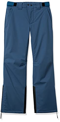 Amazon Essentials Men's Waterproof Insulated Ski Pant, Teal Blue Plaid, Medium