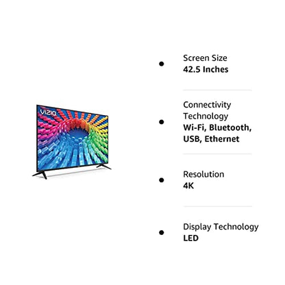 VIZIO V-Series 43-inch (42.5-inch Diag.) 4K HDR Smart TV (Renewed)