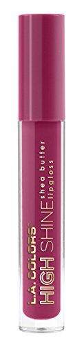 L.A. Colors High Shine Shea Butter Lip Gloss, Irresistible, 0.14 Ounce