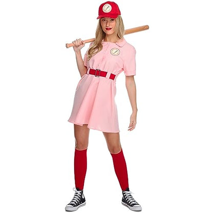 Morph Womens Baseball Costume Pink Dress Halloween costume For Women Medium