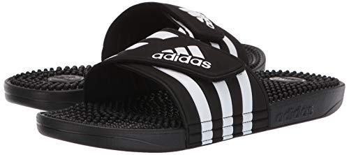 adidas Performance adissage Sandal, black/white/black, 10 M US