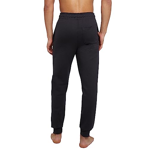 Hanes Men's Jogger Sweatpant with Pockets, Black, Small