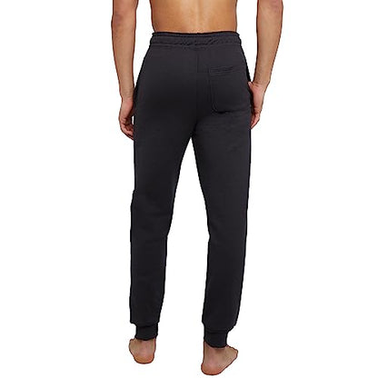 Hanes Men's Jogger Sweatpant with Pockets, Black, Small