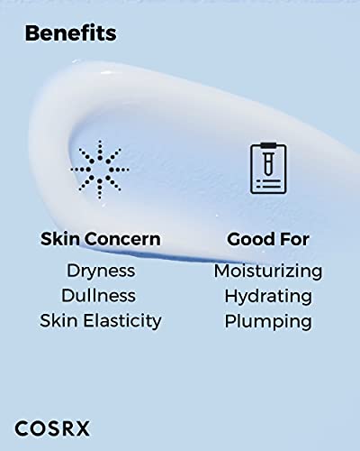 COSRX Hyaluronic Acid Moisturizing Cream, Long-lasting Hydration, Rich Moisturizer for Sensitive Skin 3.53 oz / 100g, Korean Skin Care, Animal Testing Free, Parabens Free