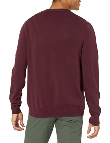 Amazon Essentials Men's V-Neck Sweater (Available in Big & Tall), Burgundy, X-Small