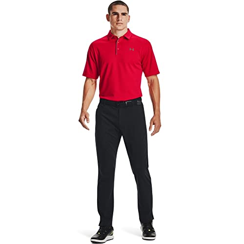 Under Armour Men's Tech Golf Polo , Red (600)/Graphite , XX-Large