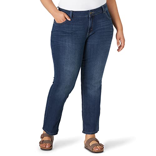 Lee Women's Plus Size Legendary Mid Rise Bootcut Jean Compass 20W Medium