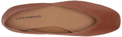 Lucky Brand Women's Alba Ballet Flat, Umber, 8