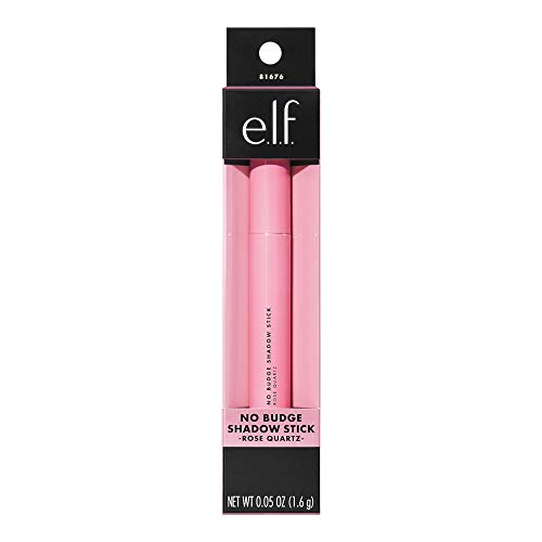 e.l.f. Cosmetics No Budge Shadow Stick, Longwear, Smudge-Proof Metallic Eyeshadow, Rose Quartz, 0.056 Oz (1.6g)