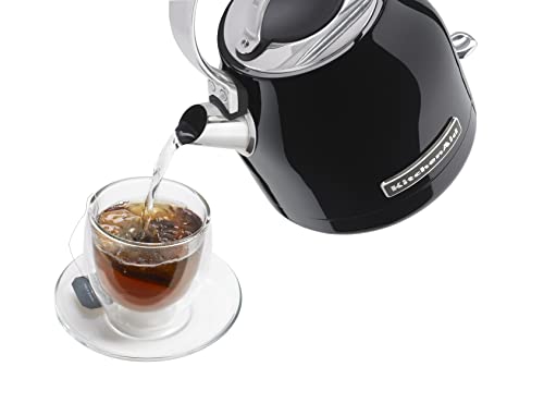 KitchenAid KEK1222OB 1.25-Liter Electric Kettle - Onyx Black,Small