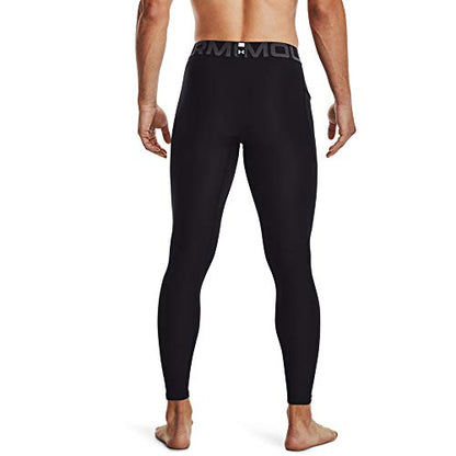 Under Armour mens Armour Heatgear Leggings , Black (001)/Pitch Gray , Medium