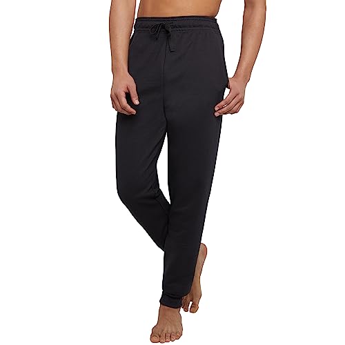 Hanes Men's Jogger Sweatpant with Pockets, Black, Small