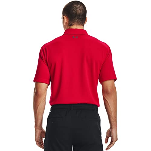 Under Armour Men's Tech Golf Polo , Red (600)/Graphite , XX-Large