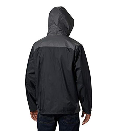 Columbia Men's Glennaker Lake Rain Jacket, Black/Grill, Large