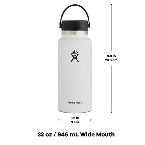 Hydro Flask Wide Mouth Bottle with Flex Cap Black 32 oz