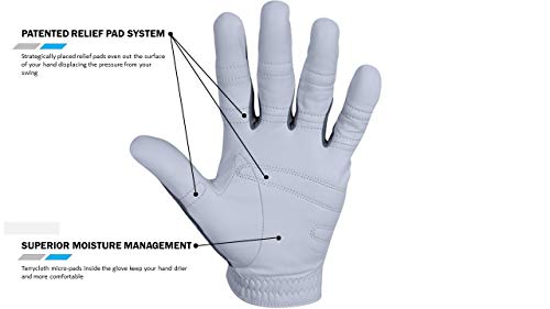 Bionic Gloves Men's Performance Grip Pro Premium Leather Golf Glove (3X-Large, Left)