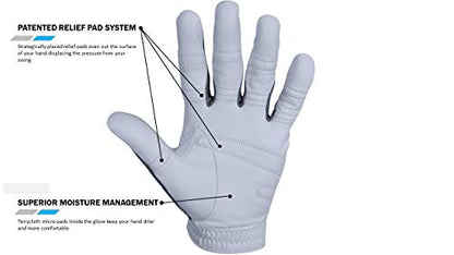 Bionic Gloves Men's Performance Grip Pro Premium Leather Golf Glove (3X-Large, Left)