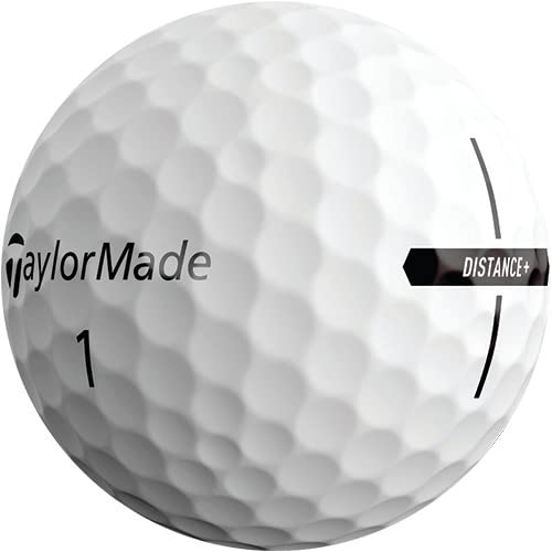 TaylorMade 2021 TaylorMade Distance+ Dozen Golf Balls, White