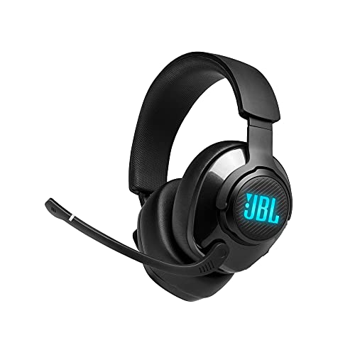 JBL Quantum 400 - Wired Over-Ear Gaming Headphones with USB and Game-Chat Balance Dial - Black, Large