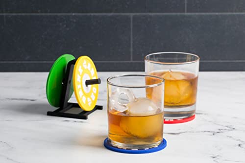 Kettlebell Whiskey Ice Cube Mold- Fun Shaped Silicone Mold for Leak Free Slow Melting Drink Ice - Ice for Cocktails, Mojitos, Juices, Soda and More-Microwave Safe, Dishwasher Safe, BPA Free