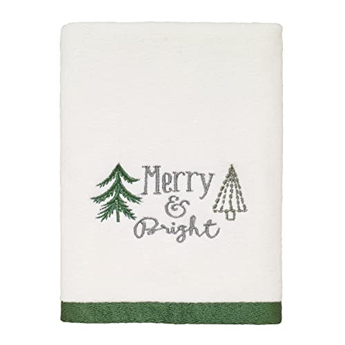 Avanti Linens - Hand Towel, Soft & Absorbent Cotton, Holiday Bathroom Decor (Christmas Trees Collection)
