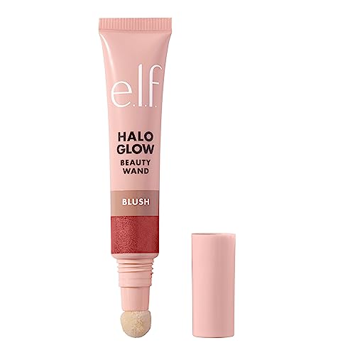 e.l.f. Halo Glow Blush Beauty Wand, Liquid Blush Wand For Radiant, Flushed Cheeks, Infused With Squalane, Vegan & Cruelty-free, Rosé You Slay