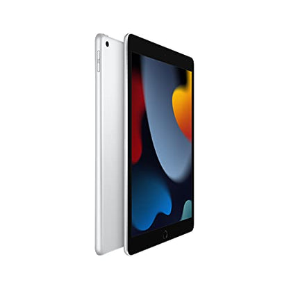 Apple iPad (9th Generation): with A13 Bionic chip, 10.2-inch Retina Display, 64GB, Wi-Fi, 12MP front/8MP Back Camera, Touch ID, All-Day Battery Life – Silver