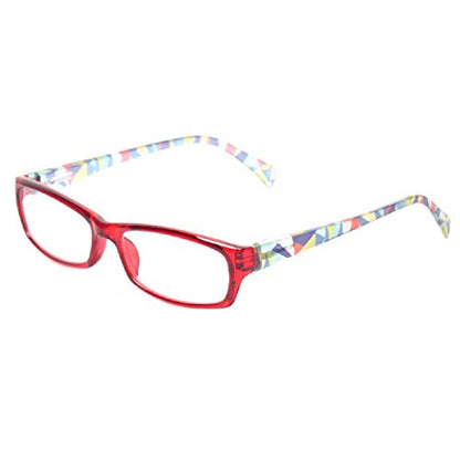 Reading Glasses 5 Pairs Fashion Ladies Readers Spring Hinge with Pattern Print Eyeglasses for Women (5 Pack Mix Color, 1.75)