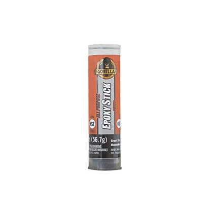 Gorilla All Purpose Epoxy Putty Stick, 2 Ounce, Grey, (Pack of 1)