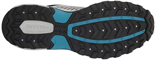 Saucony Men's Excursion TR15 Trail Running Shoe, Fog/Black/Topaz, 11