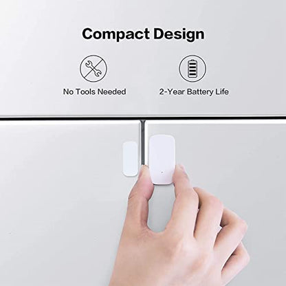 Aqara Door and Window Sensor Kit - 3 Pack, Requires AQARA HUB, Zigbee Connection, Wireless Mini Contact Sensor for Smart Home Automation, Compatible with Apple HomeKit, Alexa, Works with IFTTT