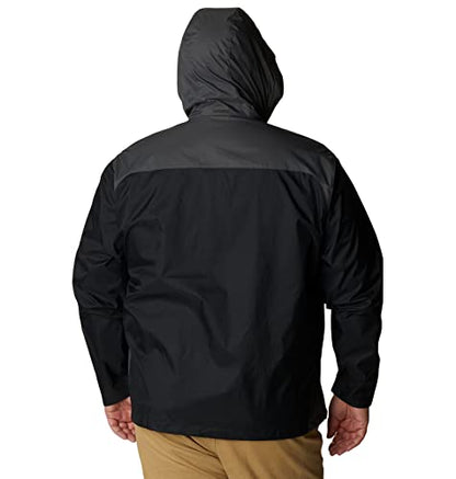 Columbia Men's Glennaker Lake Rain Jacket, Black/Grill, Large