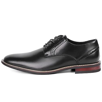 Mens Retro Casual Shoes Men's Lace Up Derby Dress Shoes Formal Oxford Black Dress Shoes for Men Comfortable Oxfords Size 12