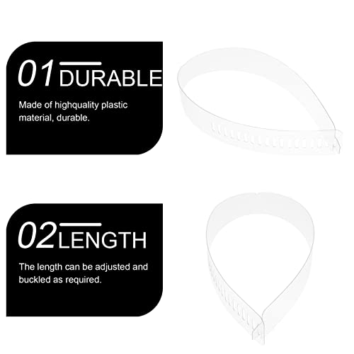 EXCEART 100pcs Shirt Collar Support Shirt Collar Fixing Strips Transparent Adjustable Cloth Collar Stays Collar Inserts Holder for Women Men